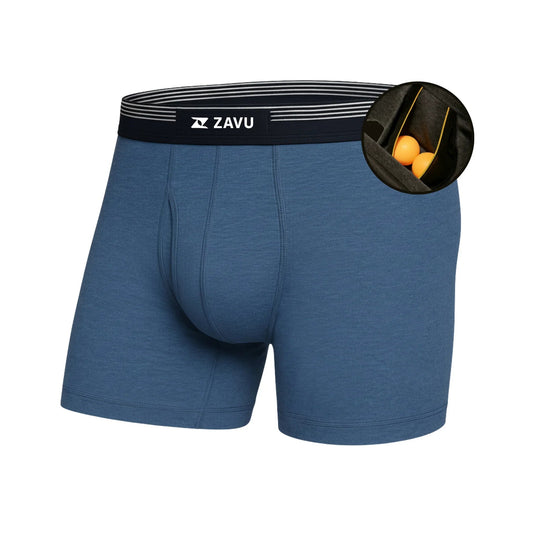 Anti - Chafe Pouch Boxer Brief – Midnight Blue - Zavu
